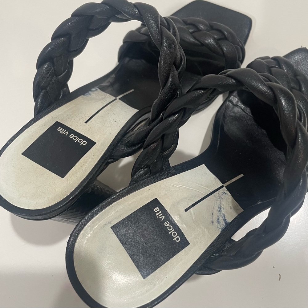 Dolce Vita PAILY Black Heels Braided Design - Picture 16 of 16